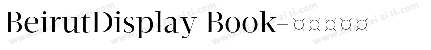 BeirutDisplay Book字体转换